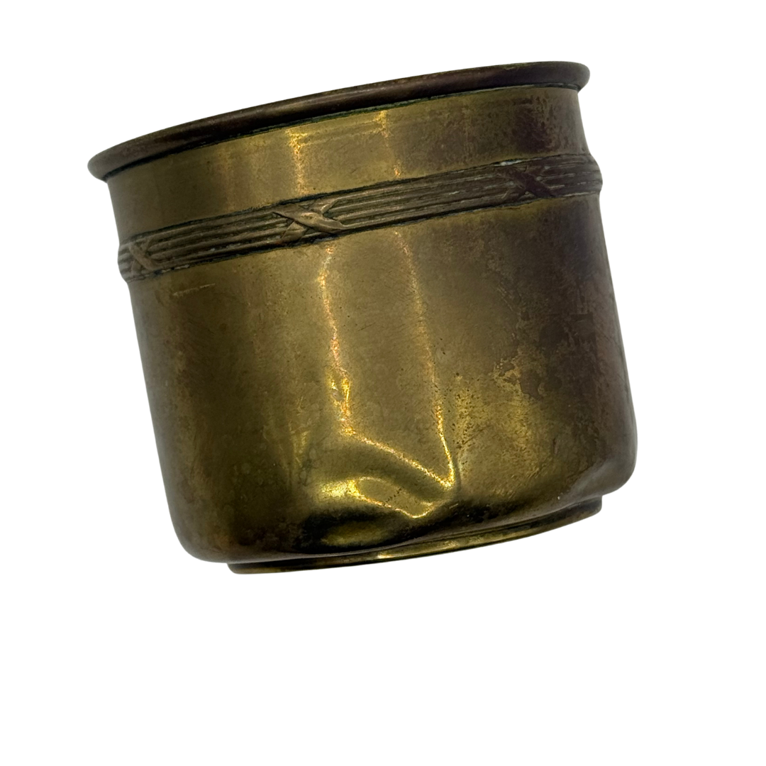 Lot de 4 petits pots en laiton