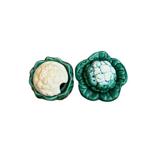 Ensemble de 3 petits choux en barbotine