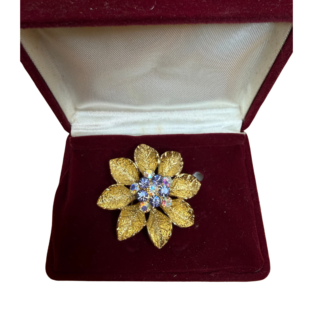 Broche vintage fleur