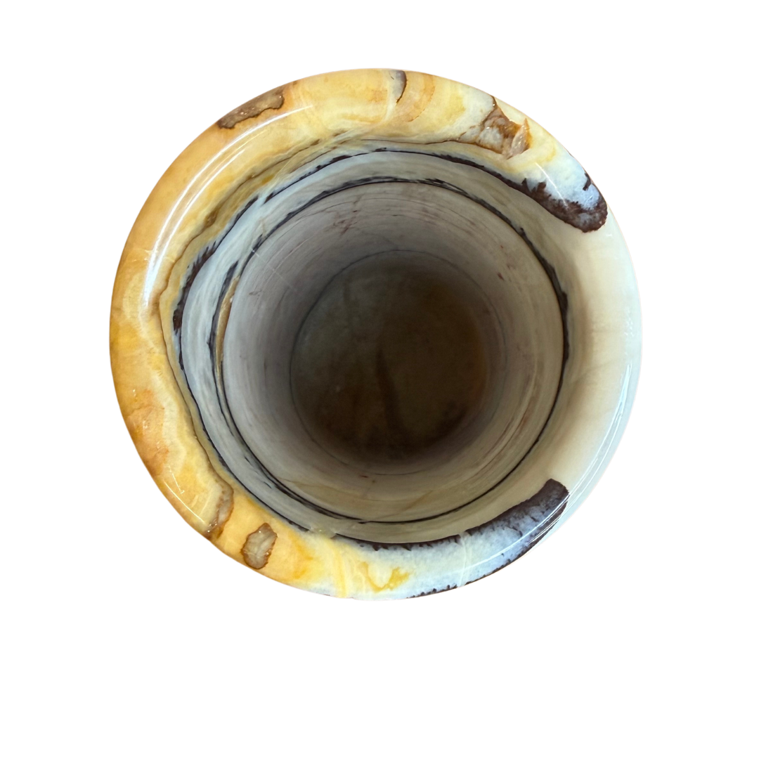 Vase en marbre blanc