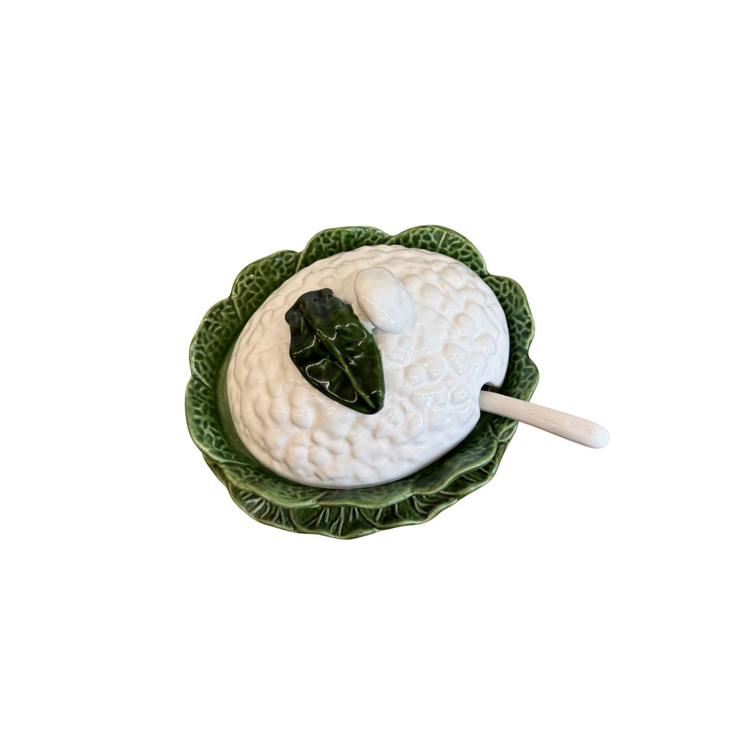 Chou vert en barbotine avec sa cuillère