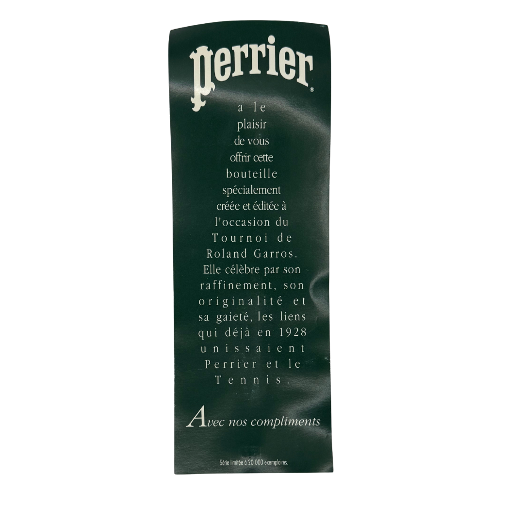 Bouteille de Perrier 75 cl – Roland-Garros 1992 scellée