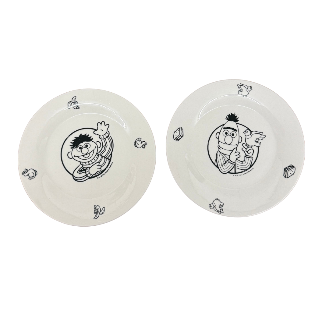 Lot de 2 assiettes – Ernest et Bart