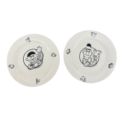 Lot de 2 assiettes – Ernest et Bart