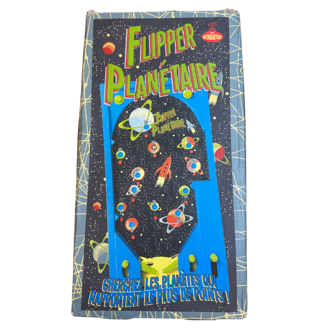 Flipper planétaire en bois