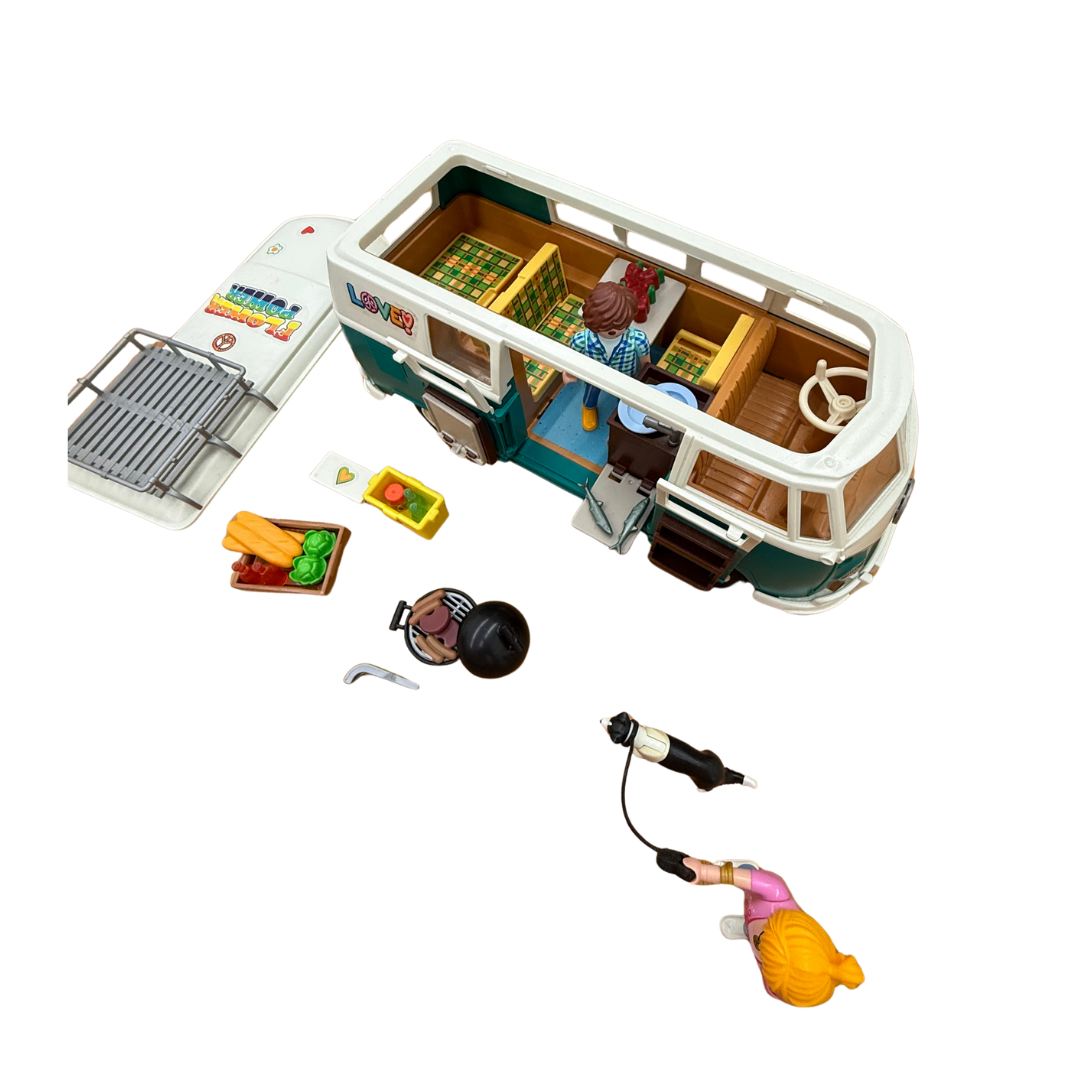 Lot Playmobil – Van complet Volkswagen avec personnage et accessoires