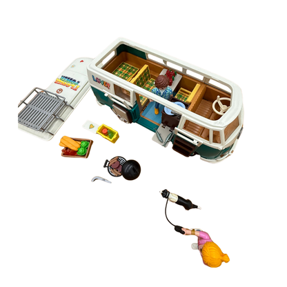 Lot Playmobil – Van complet Volkswagen avec personnage et accessoires