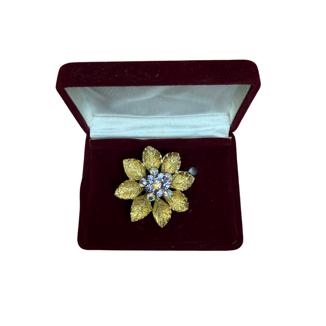 Broche vintage fleur