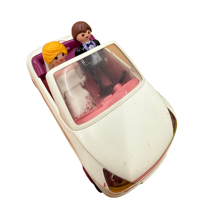 Lot Playmobil – Mari et femme avec accessoires et voiture de mariés