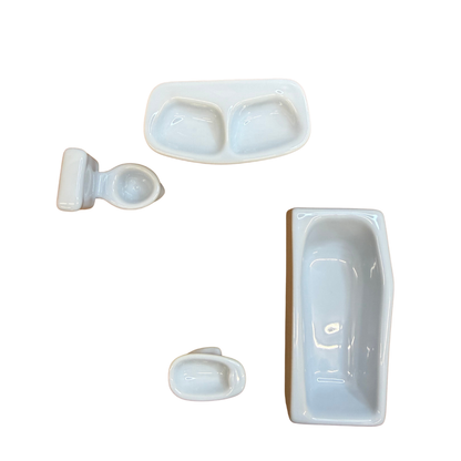 Salle de bain en porcelaine – Selles années 50