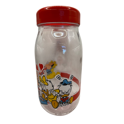 Bocal en verre Mickey vintage – Made in France – 25 cm