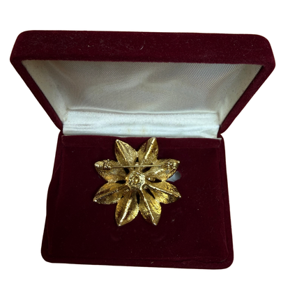 Broche vintage fleur