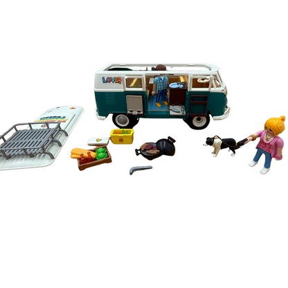 Lot Playmobil – Van complet Volkswagen avec personnage et accessoires