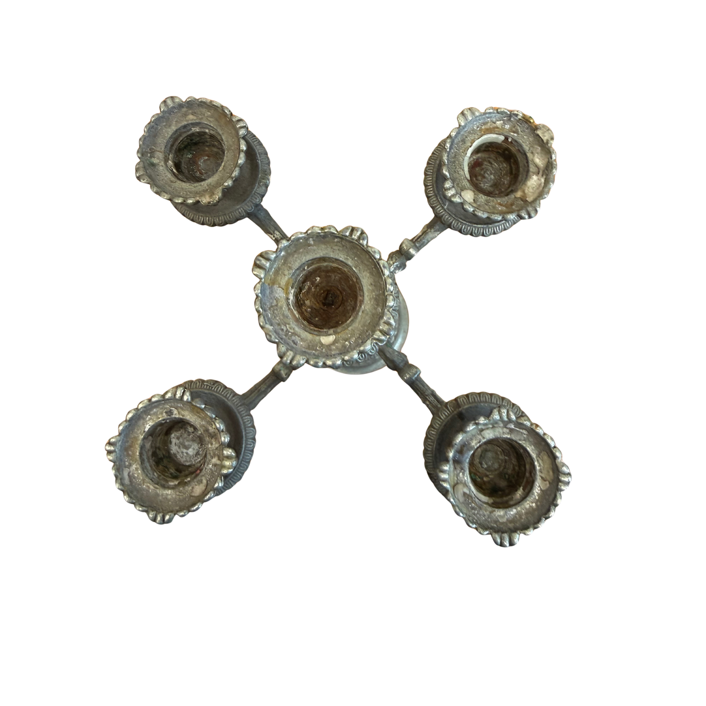 Lot de 2 chandeliers en régule