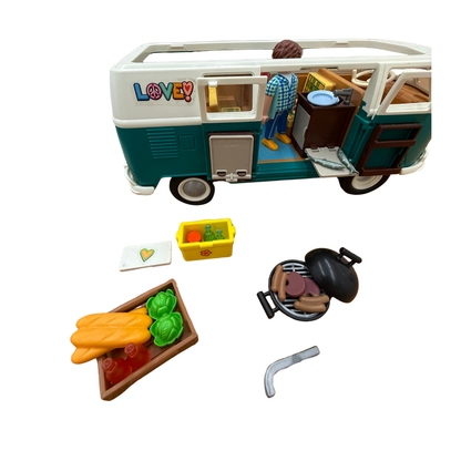 Lot Playmobil – Van complet Volkswagen avec personnage et accessoires