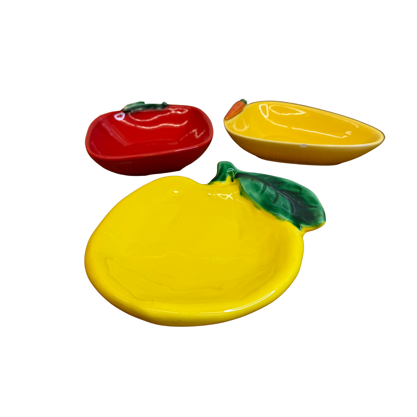 Lot de 4 petits plats pour apéro – Carotte, Pomme, Piment et Coupelle