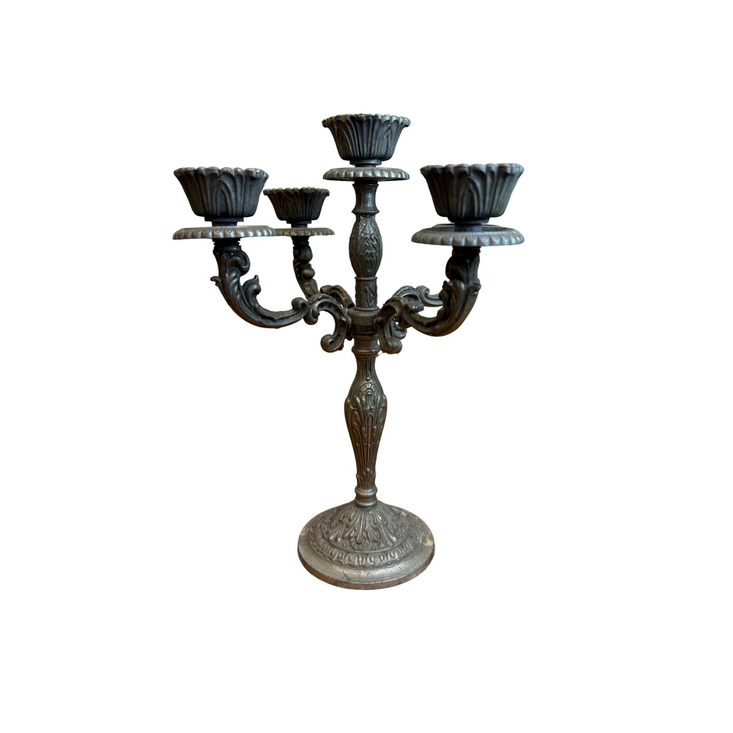 Lot de 2 chandeliers en régule