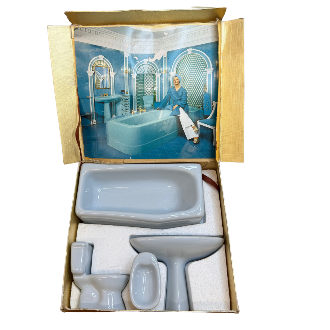 Salle de bain en porcelaine – Selles années 50