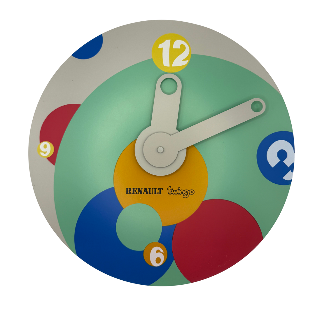 Horloge publicitaire Twingo