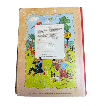 Hergé – Les Aventures de Tintin « On a marché sur la Lune » – Édition 1954