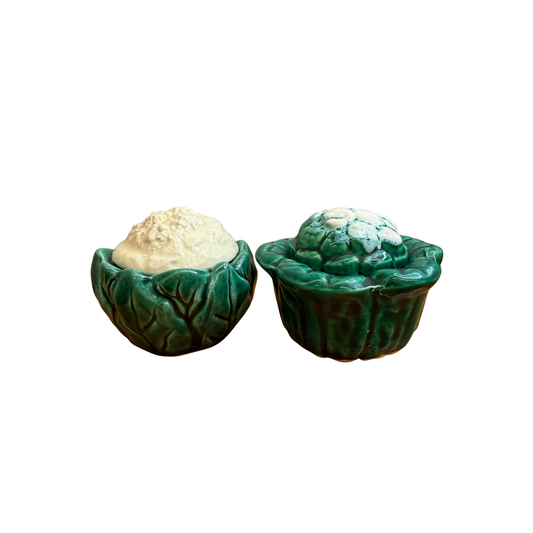 Ensemble de 3 petits choux en barbotine