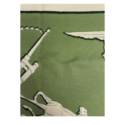Hermès – Carré « Phaéton » 1958 vert céladon dessiné par Philippe Ledoux