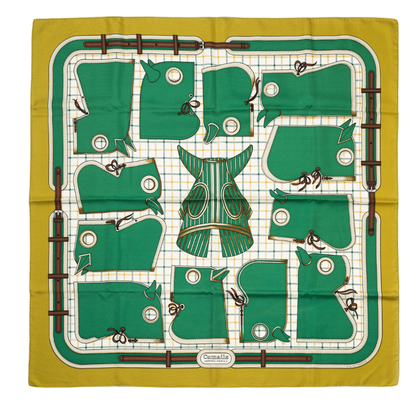 Hermès – Foulard « Camails » Françoise De La Perrière, 1974