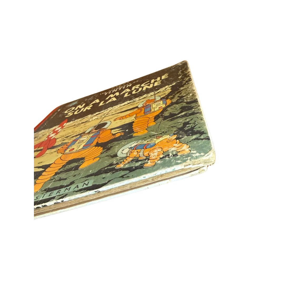 Hergé – Les Aventures de Tintin « On a marché sur la Lune » – Édition 1954